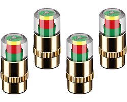 Bandenspanningscontroleventiel - Ventieldoppen Sensor - Bandenspanning Monitoren - 3 Kleuren Alarm - 2.4 Bar 36 Psi - Meerkleurig