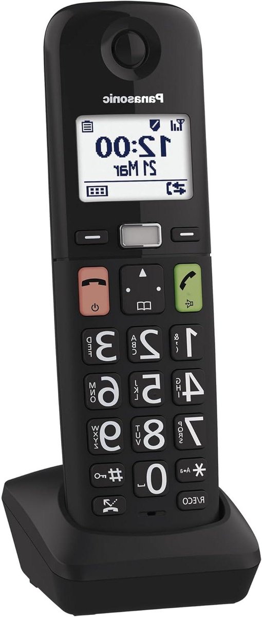 Extra Draadloze Handset - Telefoon Handset - Uitbreiden Telefoonbereik - Extra Volume Ontvanger - 176 mm - Zwart