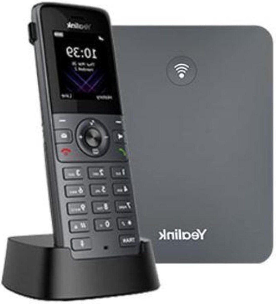 Draadloze VoIP Telefoon - DECT IP Telefoon - Zakelijk Bellen - Nummerherkenning - 112 Gram - Zwart