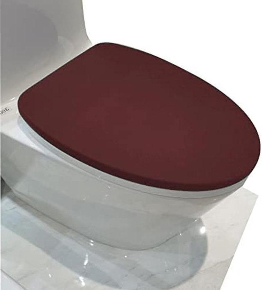 Microvezel Toiletdeksel - Zachte Badkamerdeksel - Toilet Comfort - Elastische Pasvorm - Past Meeste Maten - Koffie