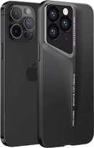 Étui de téléphone Ultra mince luxueux adapté à l’ iPhone 15 Pro Max – Protection en titane, antichoc, couvercle d’objectif, étui iPhone de Luxe