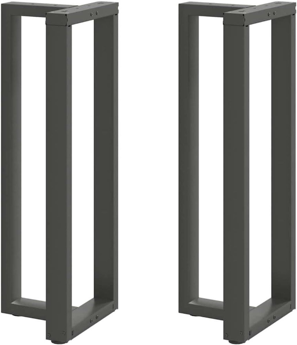 Bartafelpoten Set - Tafelonderstel Metaal - Meubels Bouwen - Verstelbare Voetjes - 50x35x111 cm - Antraciet
