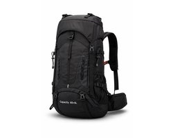 Hiking Rugzak 70L - Trekking rugzak - Waterdicht - Met Regenhoes - Trekking - Zwart