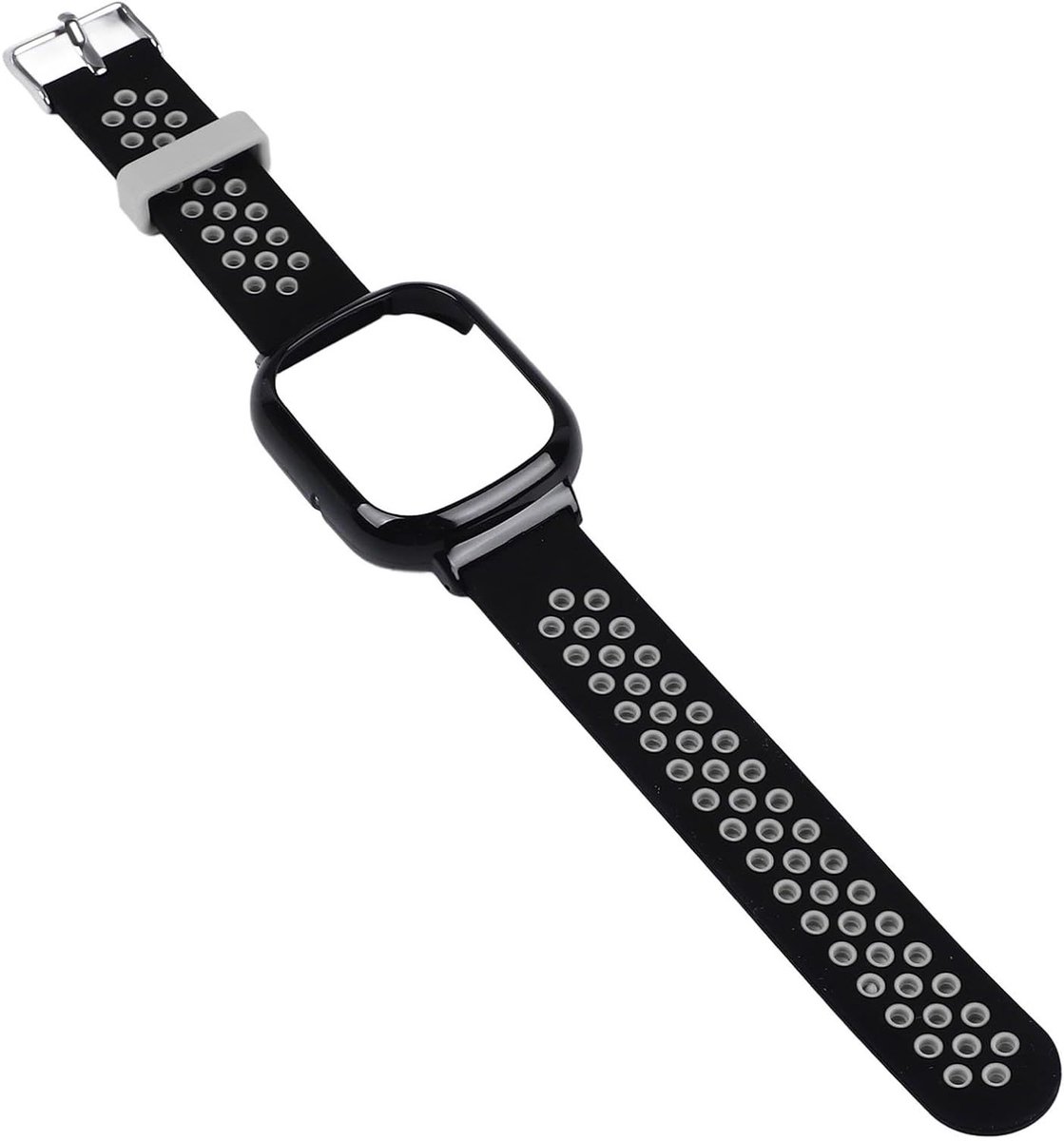 Verstelbare Silicium Horlogeband met Beschermende Case voor Honor Watch 4 - Duurzaam en Comfortabel