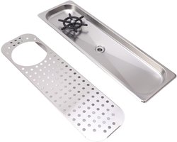 Glazen Spoeler - Bar Accessoire - Snel Glazen Wassen - Hands-free Reiniging - Onderbouw Model - Roestvrij Staal
