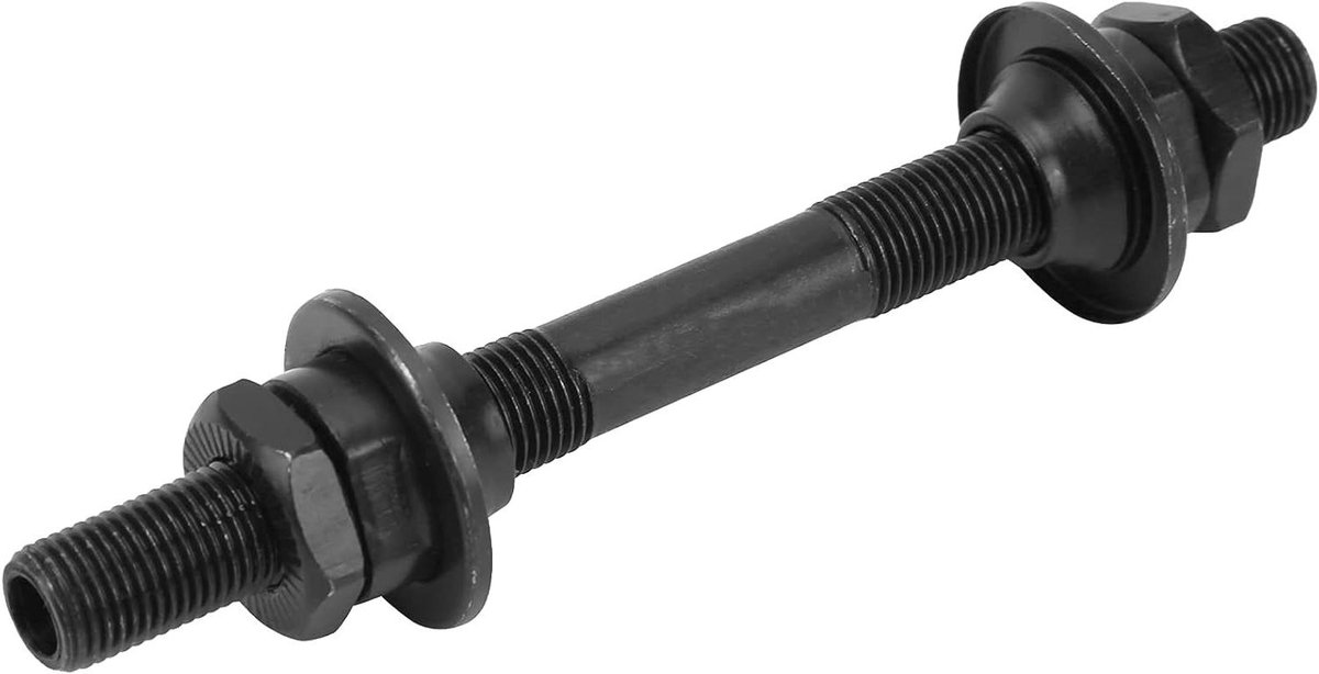 Fietsas Staal - Voorwielas Snelspanner - Mountainbike Onderhoud - Holle Naafas Constructie - 9.5 mm Diameter - Zilverkleurig
