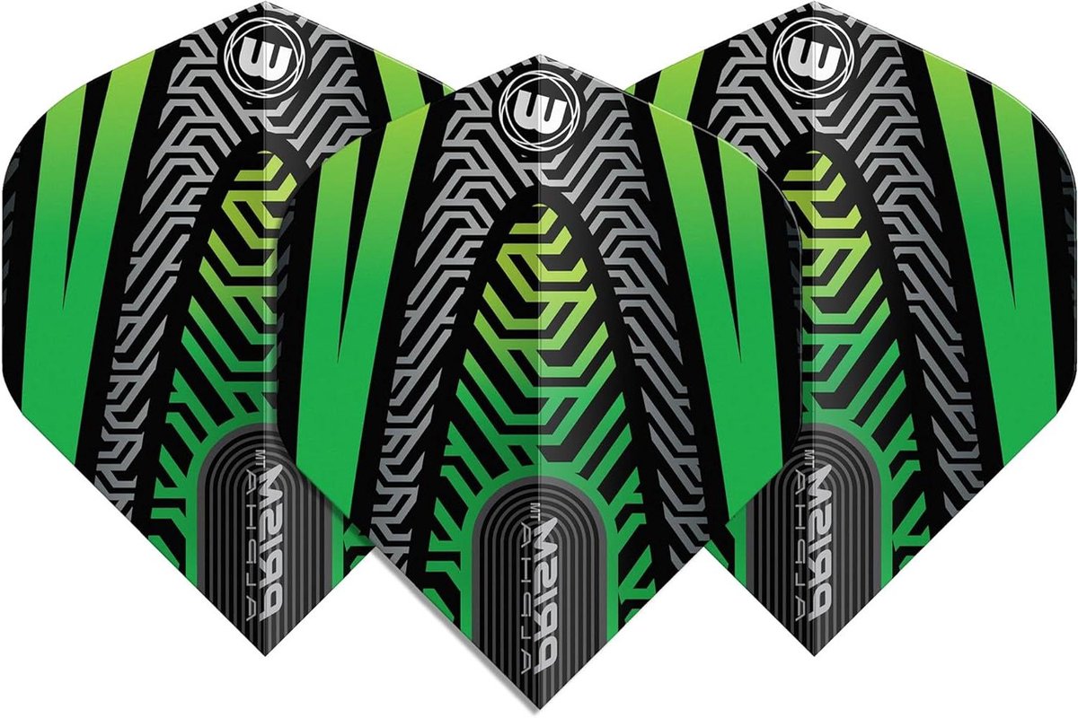 Dart Vluchten - Dart Accessoires - Verbeteren Spel - Extra Dik 100 Micron - 3 Stuks - Zwart Groen