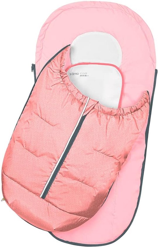 Zomer voetenzak - Luiertas voetenzak - Comfortabel reizen - Vochtafvoerend materiaal - 98 x 55 cm - Cranberry — afbeelding 3