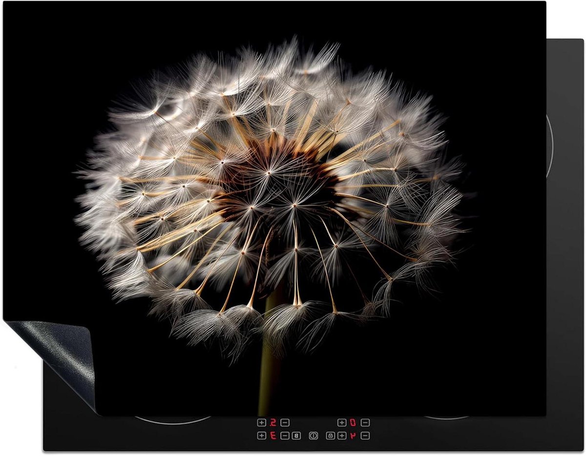 Inductie Beschermer - Kookplaat Afdekplaat - Keuken Werkruimte Creëren - Unieke Foto Print - 77x59 cm - Zwart