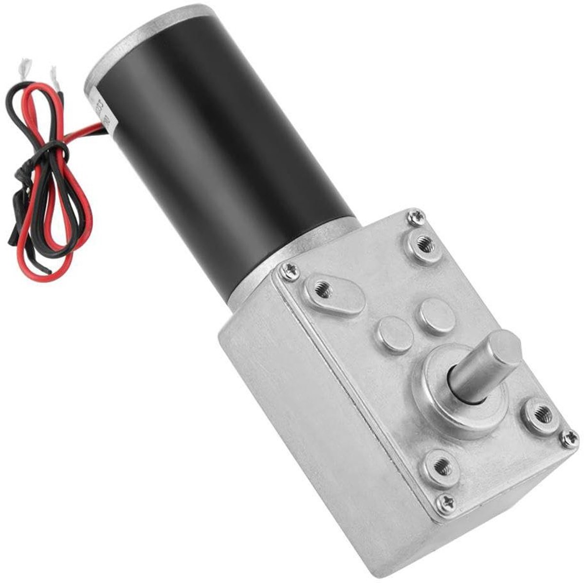 Snelheid Motor - DC Motor - Modelbouw - Zelfvergrendelende Functie - 12V 12RPM - Zilver