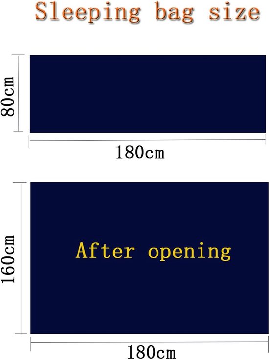 Lichtgewicht Fleece Slaapzakvoering voor Reizen en Camping van Merkloos — afbeelding 5