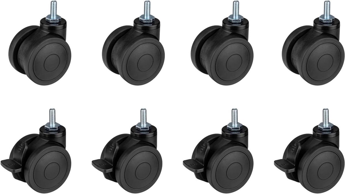 Wielen voor Cockpit - Oplage Wielen - Race Simulators - Set van Acht - 278 x 18 x 64 cm
