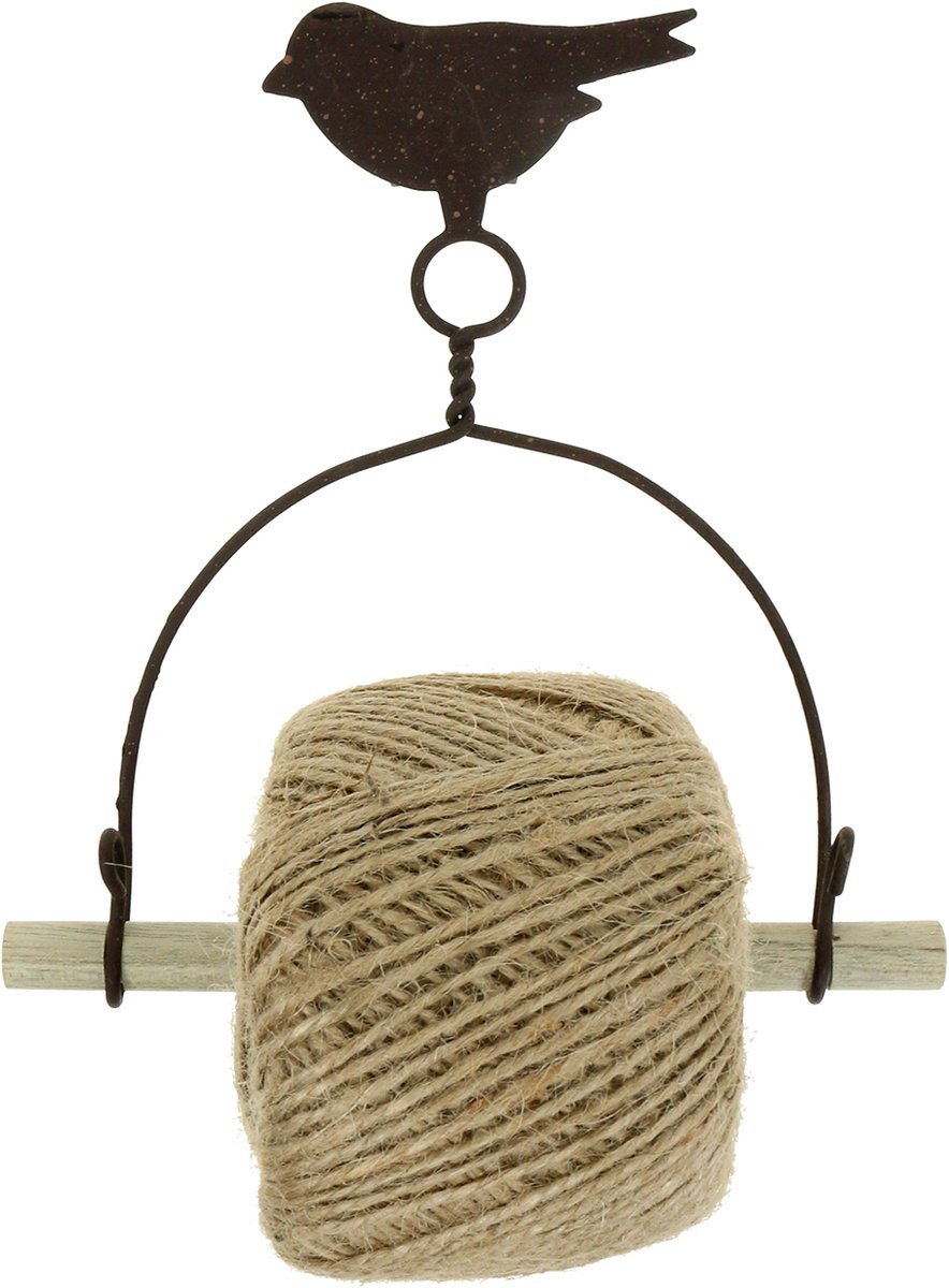 Praktische decoratieve lintenhouder, vogel, shabby chic