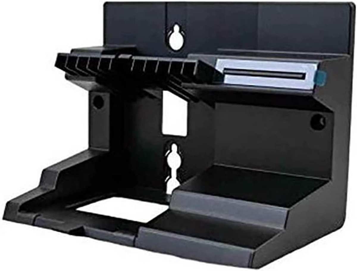 Muurbeugel - Telefoonhouder - Telefoon Ophangen - Laag Profiel - 23 cm - Zwart