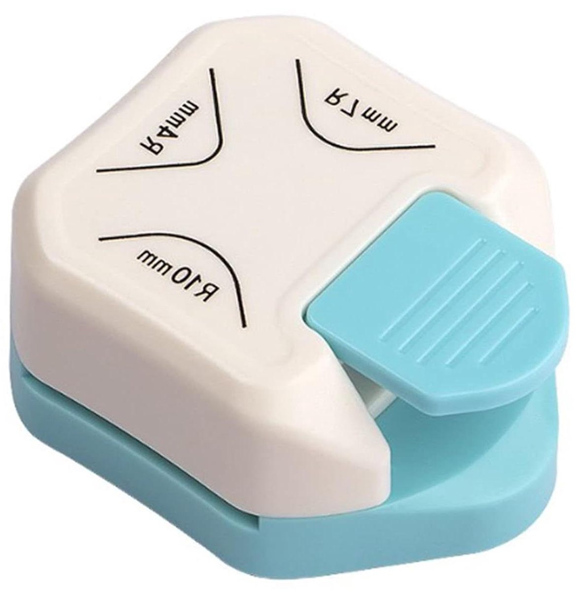 Hoekronderpons - Papierpons Snijder - Kaarten Maken - 3-in-1 Radius - R4 R7 R10 - Zwart