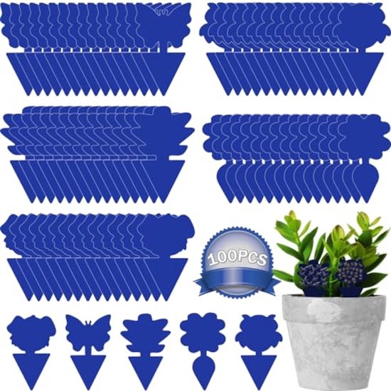 100 stuks kleverige vliegenvallen – fruitvliegvangers & plantenstickers voor binnen en...