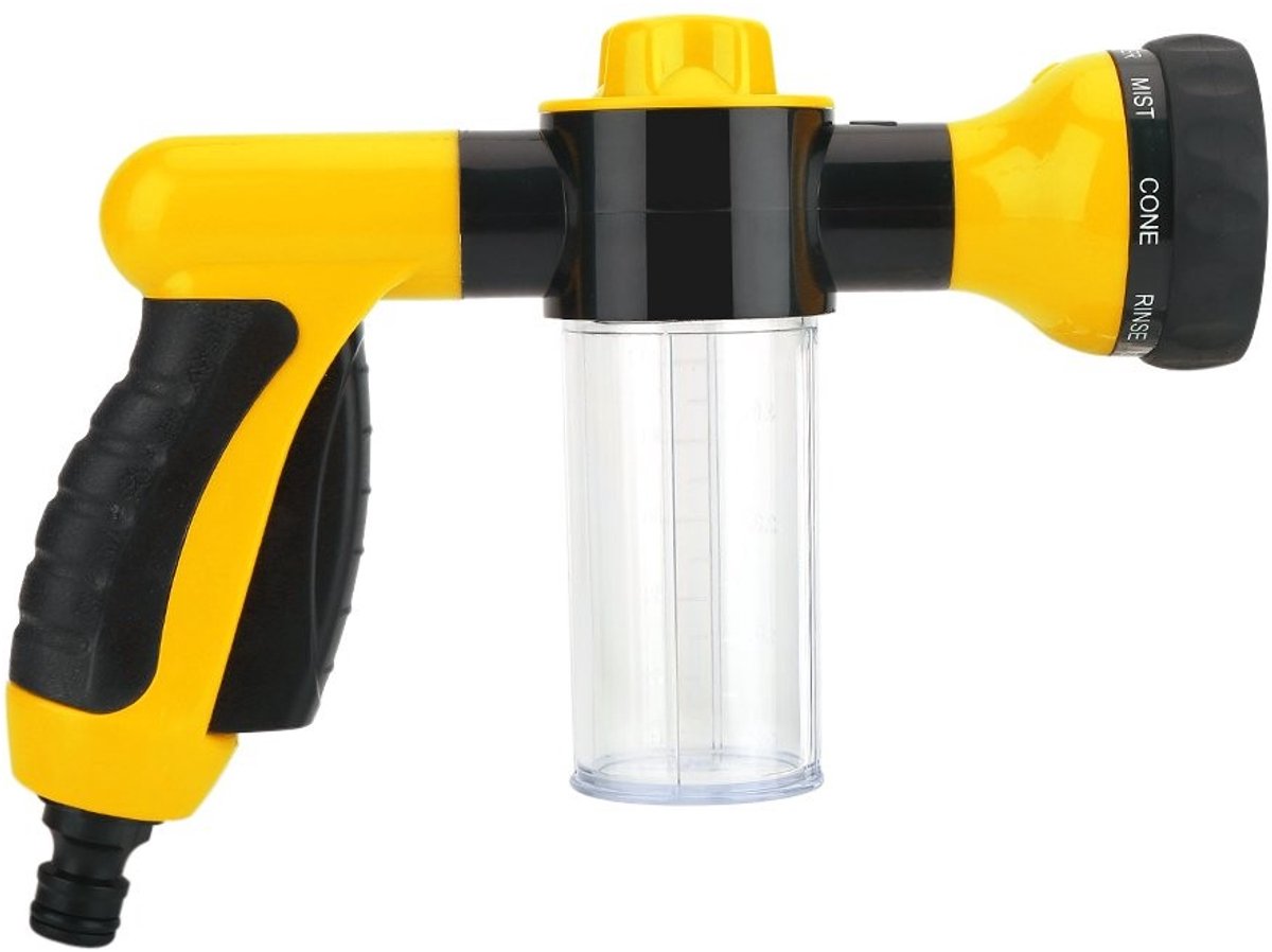 Allecto - Zeepdispenser - Hogedrukreiniger - Multifunctioneel - Groen - Schuim Waterpistool - Schoonmaken Tool - Geschikt voor Auto's - 6M