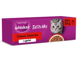 Whiskas Kattenvoer - Adult 1+ - Classic Selectie in Gelei - 60x85g