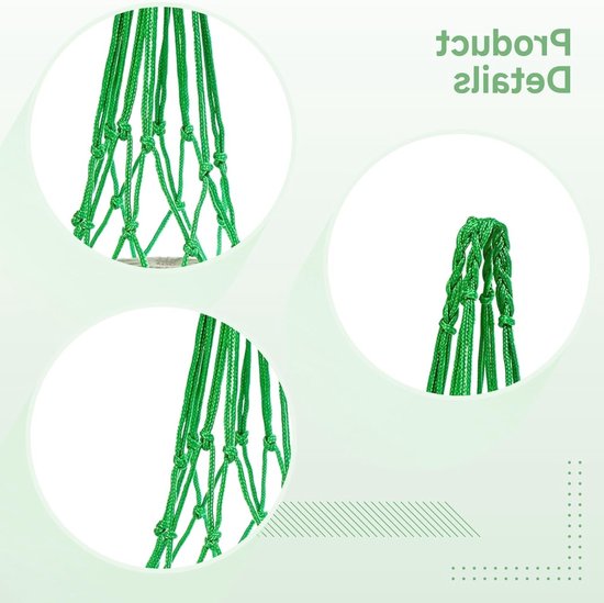 Hoogwaardige fruitsteunnetten voor watermeloen, meloen en pompoen - 12 stuks met bevestigingsnagels voor optimale ondersteuning in de tuin — afbeelding 3
