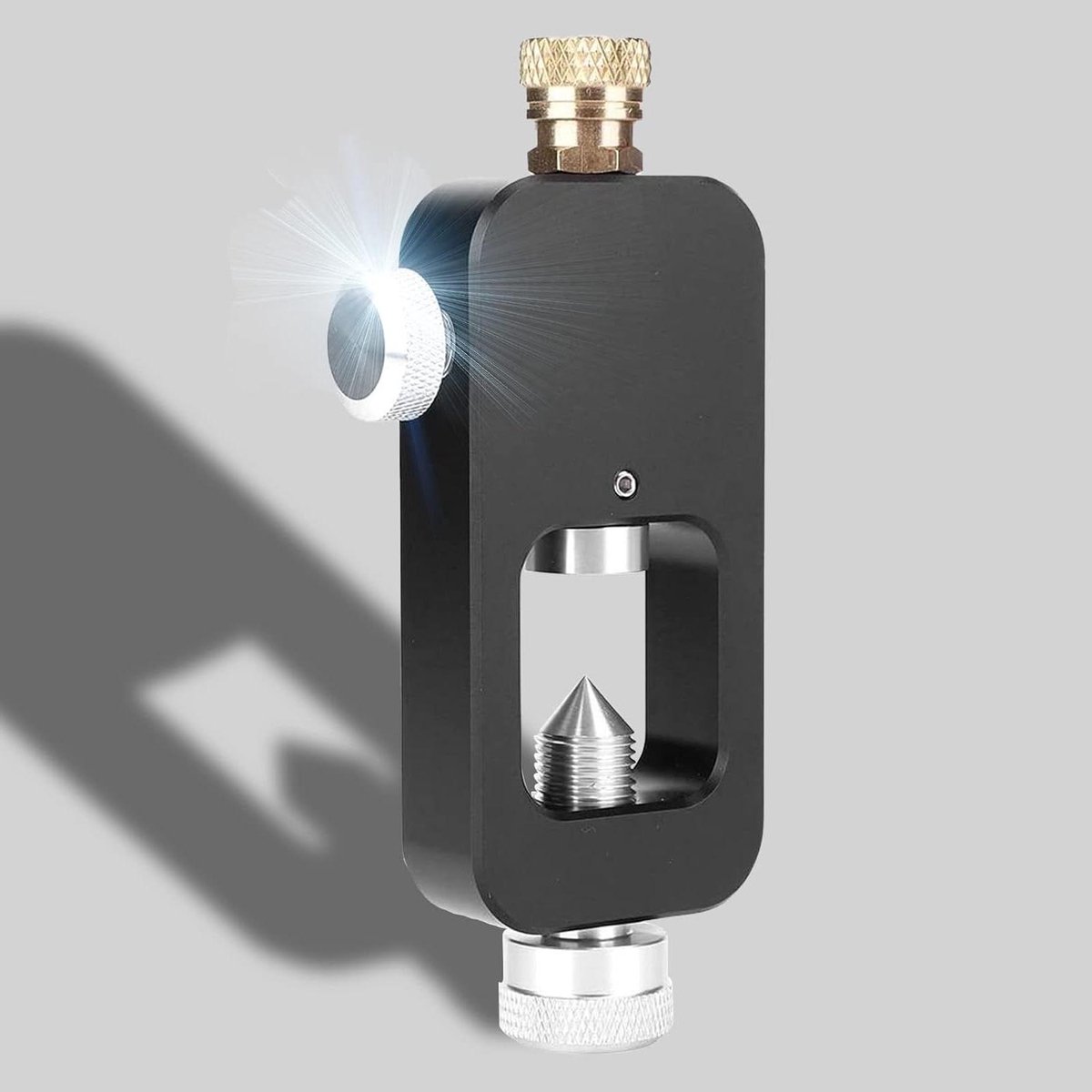 Navuladapter Zuurstofcilinder - Duikfles Adapter - Duiken Vullen - Aluminiumlegering - 13.5 x 6.2 x 2 cm - Zilver