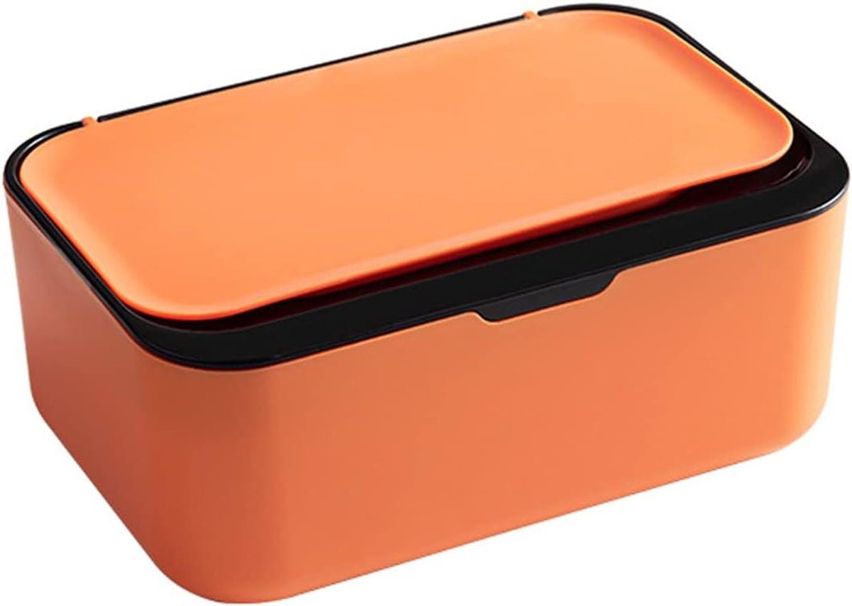 Babydoekjes Dispenser - Natte Tissues Doos - Hygiënisch Houden - Klapdeksel Ontwerp - 19 x 13 x 7.8 cm