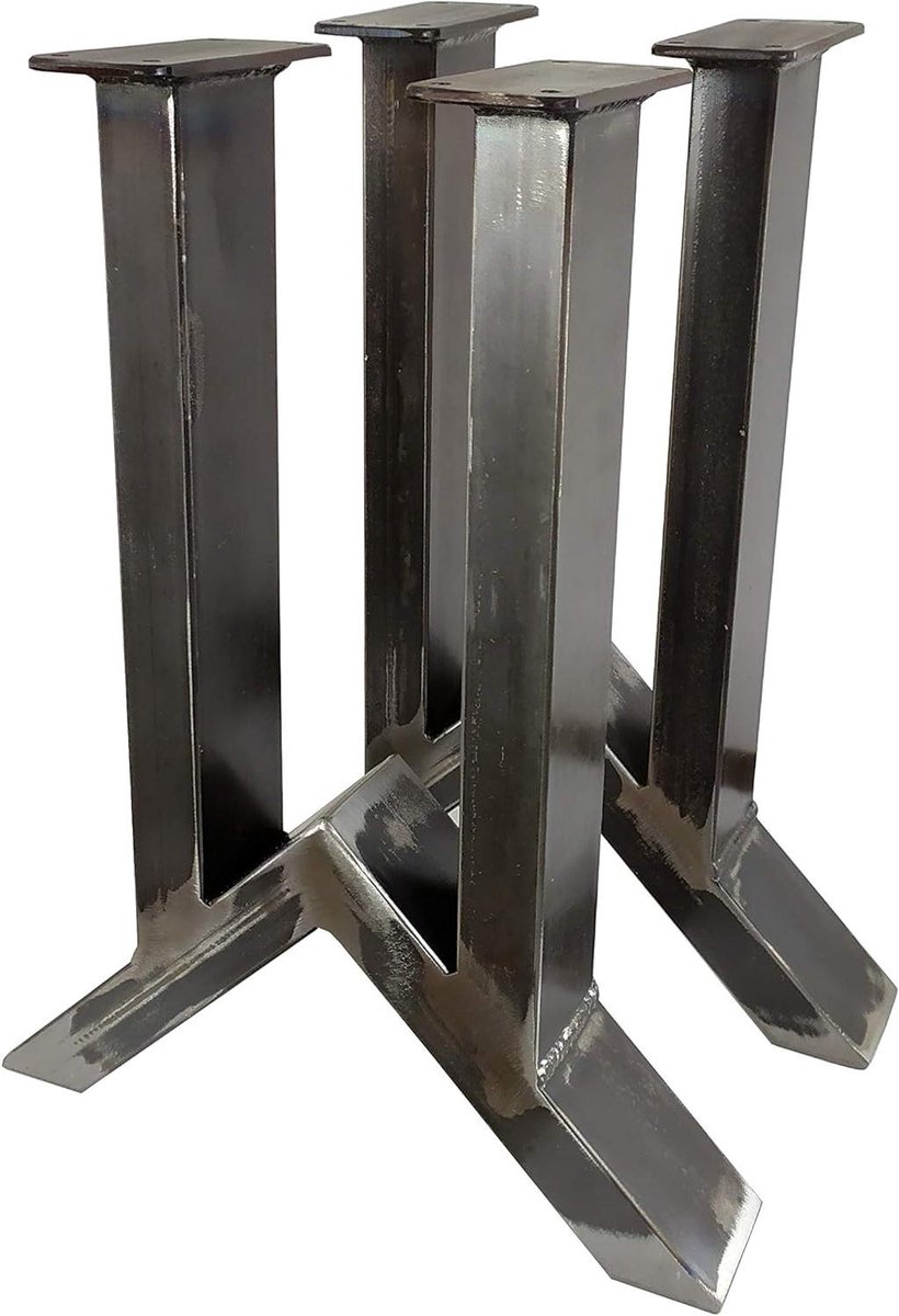 Tafelonderstellen - Onderstel Set - Zelf Meubels Maken - Robuuste Metalen Frame - 40x30 cm - Zwart