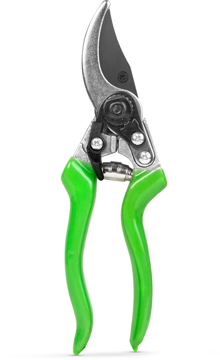 Snoeischaar Met Anti-Kleef Coating - Tuinschaar Voor Bloemen en Takken - Ergonomische Snoeischaar - RVS Snoeimes 80 mm - Hand Snoeischaar Met Veiligheidsvergrendeling [11294B]