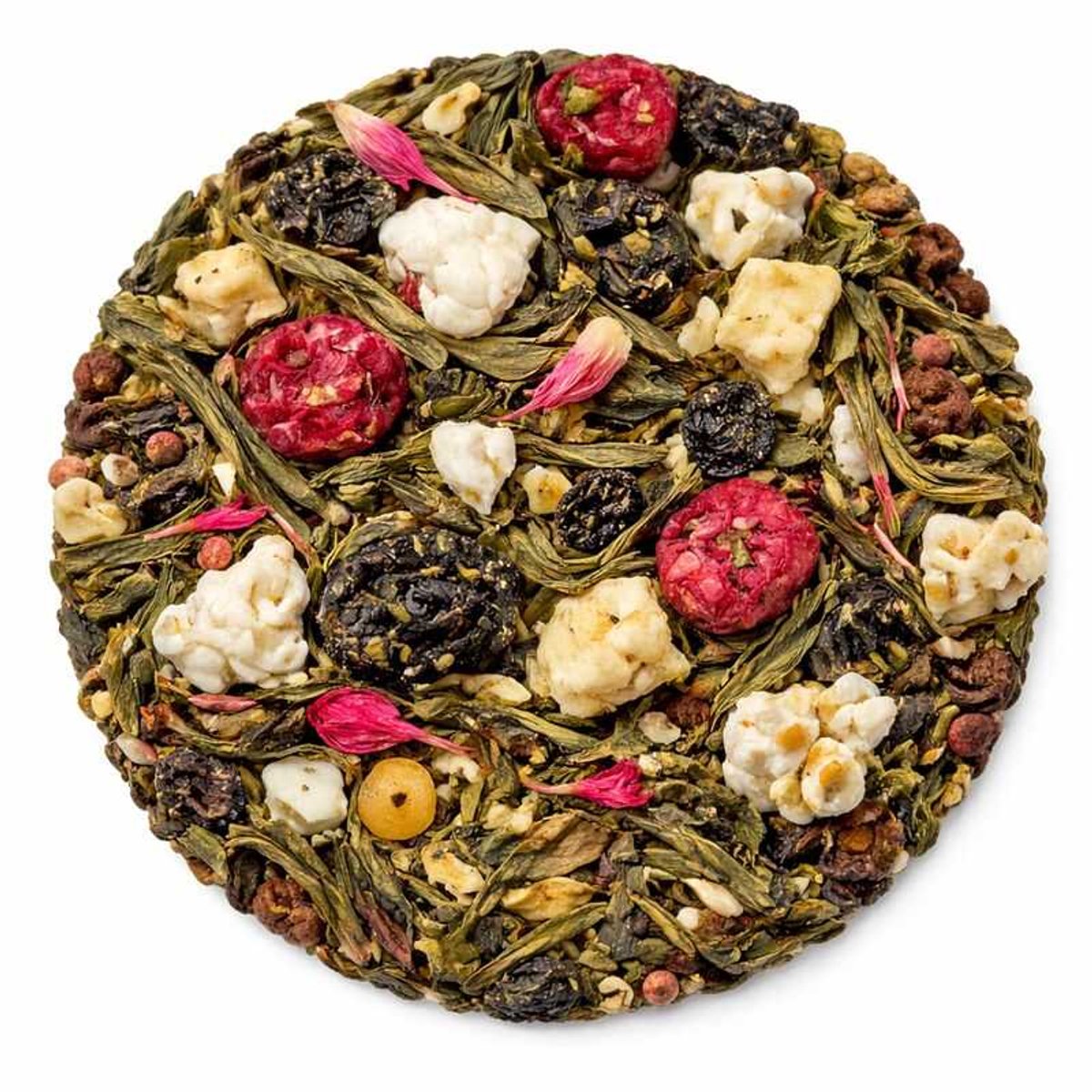 Popcorn Cherry Bliss - Groene thee 100 gram - Café du Jour losse thee