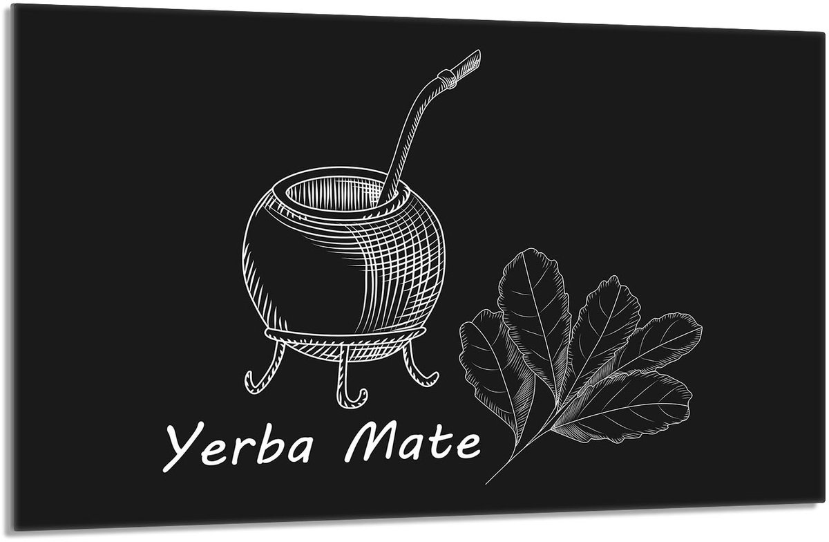 TMK ArtDeko Yerba Serie - Beschermende Glazen Plaat - 80x52cm - Gehard Glas - Multifunctioneel