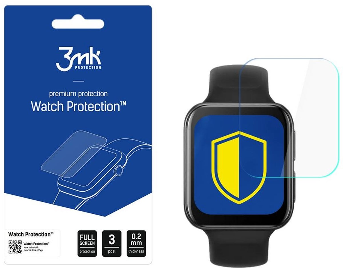3MK ARC Serie - Beschermfolie - Oppo Watch 42mm - Volledige Dekking - Zelfregenererende Technologie