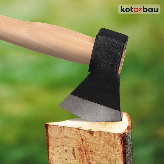 Houthakbijl 12 kg - Kloofbijl Houtbijl - Hout Kloven - Gesmeed Staal - 600 mm Lengte - Zwart — afbeelding 4