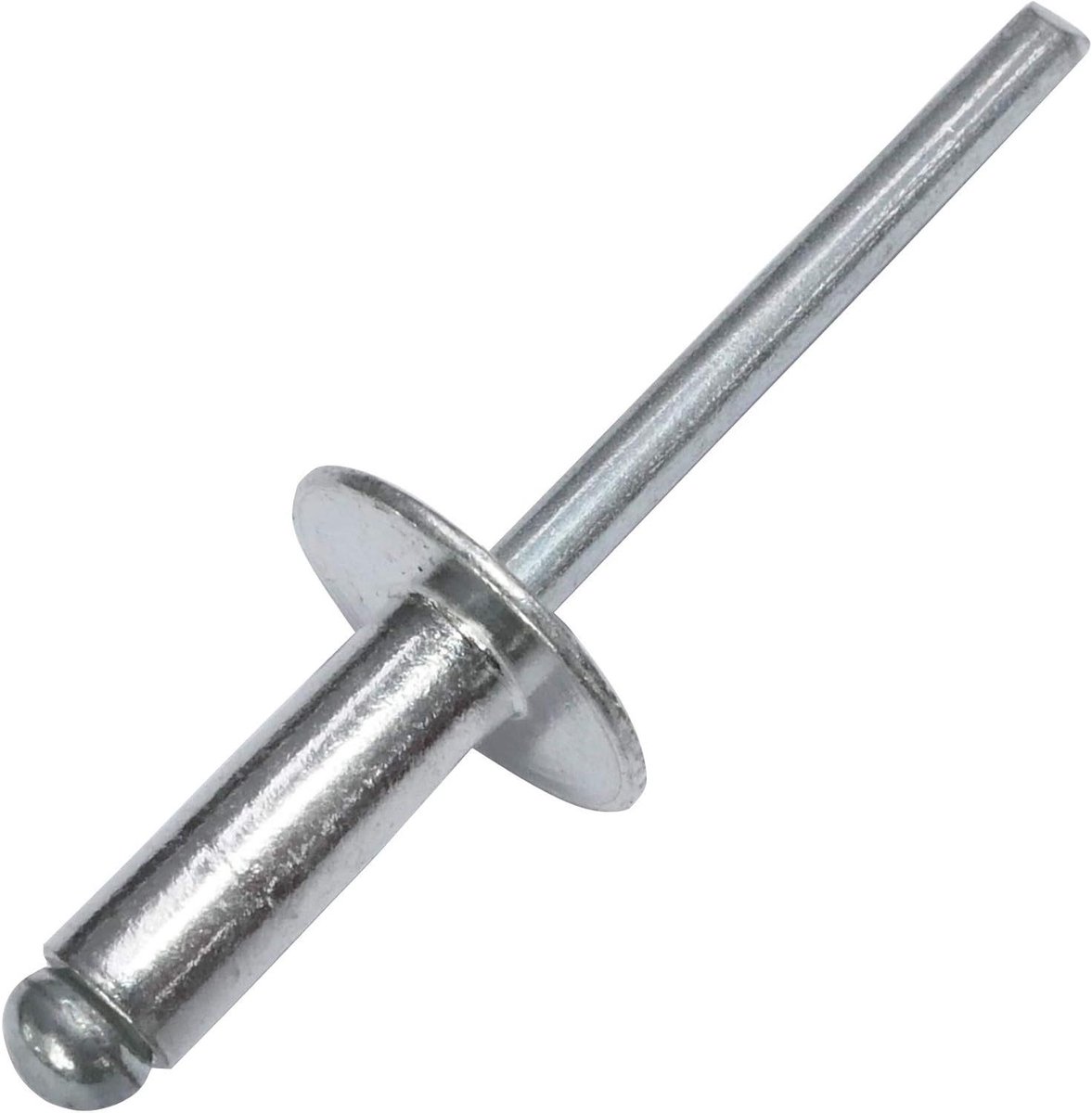 Blindklinknagels - Popnagels Aluminium Staal - Metaal Bevestigen - Brede Flens - 5 x 14 mm 100 stuks - Zilverkleurig