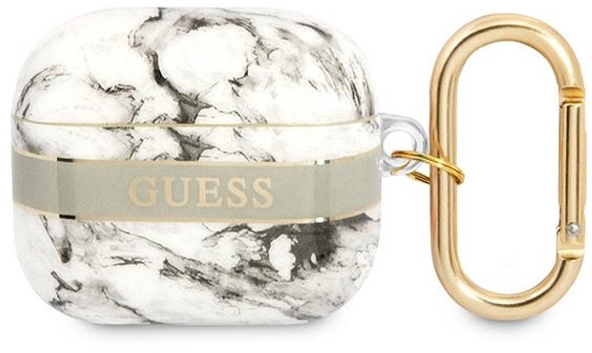 Guess - GUA3HCHMAG - AirPods - 3 - cover - grijs/grijze - Marble - Strap - Collection