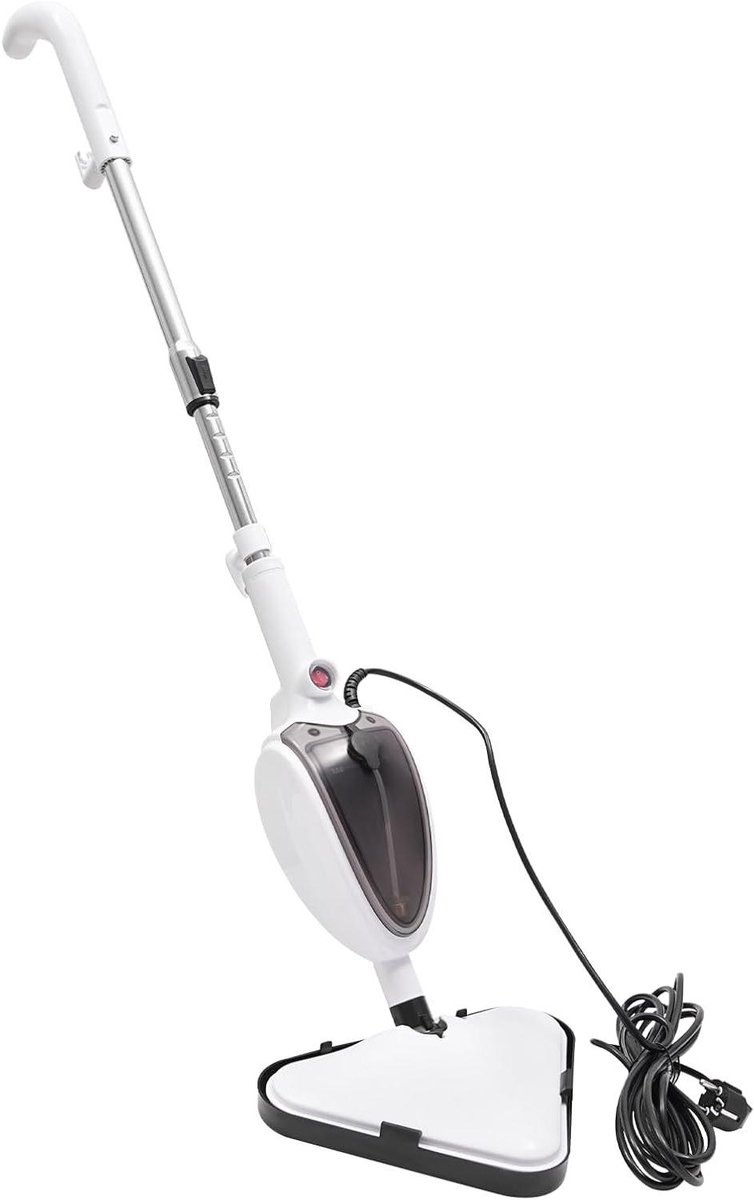 Stoomreiniger - Vloerreiniger Mop - Hygiënisch Huis - 1300 Watt Kracht - 120 cm Stang - Wit