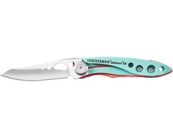 Leatherman Skeletool KB - Zakmes Met Roestvrijstalen Mes En Flessenopener - Blauw/Roze