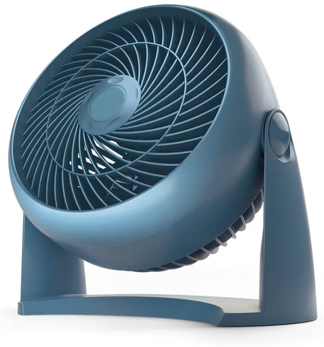 BIXc®- Krachtige Turbo ventilator - stille verkoeling, 90° variabele kanteling, 3 snelheidsinstellingen, wandmontage, tafelventilator, blauw.