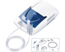 Beurer IH 21 Aerosoltoestel - Vernevelaar - Inhalator voor Volwassenen & Kinderen - Persluchttechnologie - Extra Hoge Vernevelcapaciteit - Incl. Maskers, Neusstuk & Accessoire-set - Medisch Apparaat - 5 Jaar Garantie