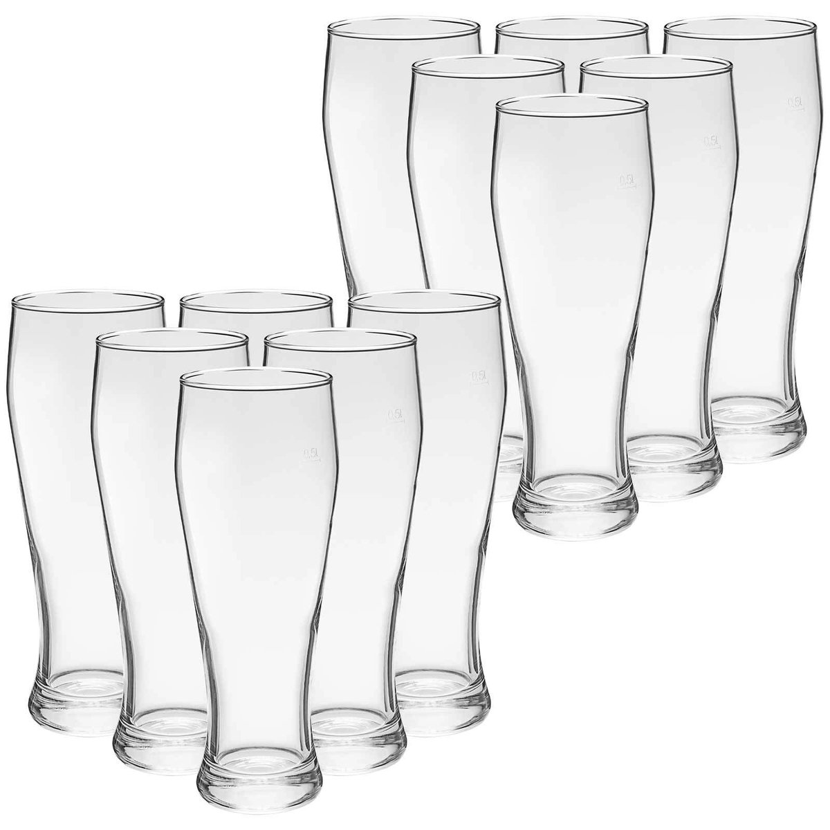 Weizenbiergläser (geeicht) Bavaria 0,5 l Set van 6