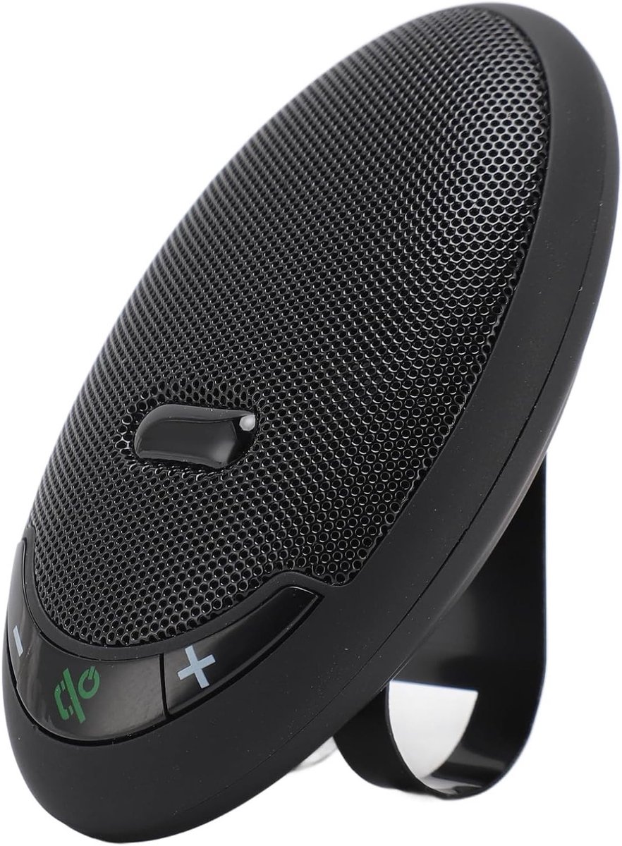 Draadloze Stereo Auto Speaker met Handsfree Functie, Spraakassistent en Oplaadbare Clip voor Gemakkelijk Gebruik in de Auto
