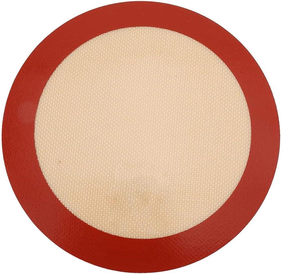 Bakmat Rond - Siliconen Mat - Bakken en Braden - Hittebestendig - 23 cm - Beige