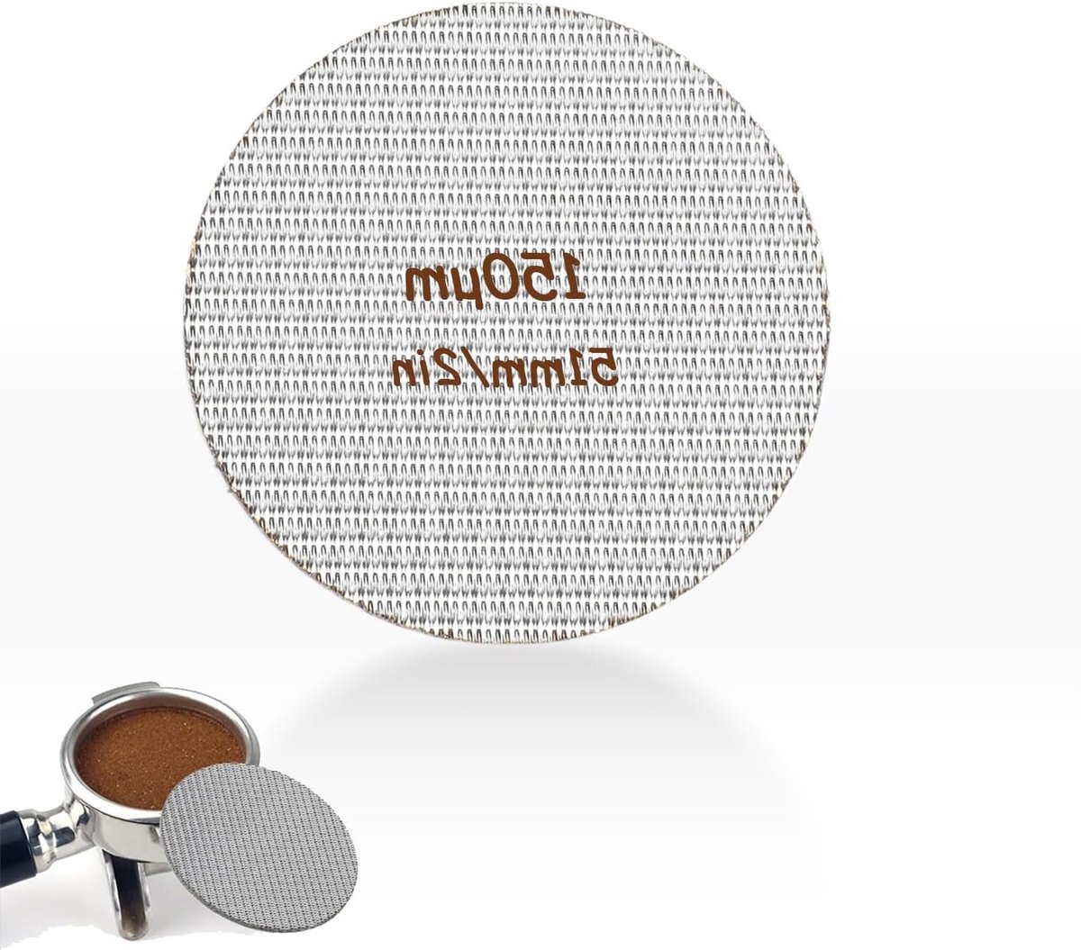 Vervangende Backflush Filter voor Koffiemachine - 1.7mm Dikte, 51mm Diameter, Ideaal voor Koffiefilters en Puck Screens