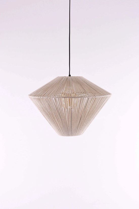 Light & Living Hanglamp Felida - Crème - Ø53cm - Modern - Hanglampen Eetkamer, Slaapkamer, Woonkamer