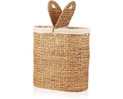 Rieten Wasmand met Deksel - 54x30x56 CM