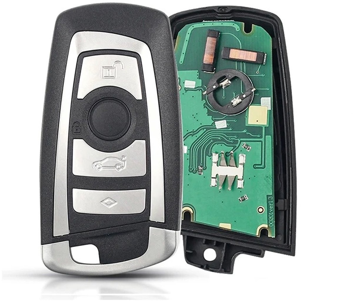 XEOD 3 knops smartkey - Complete sleutel - Met electronica - Geschikt voor BMW 3 - 5 - 7 serie - 868MHZ - PCF7945P - 1 stuks