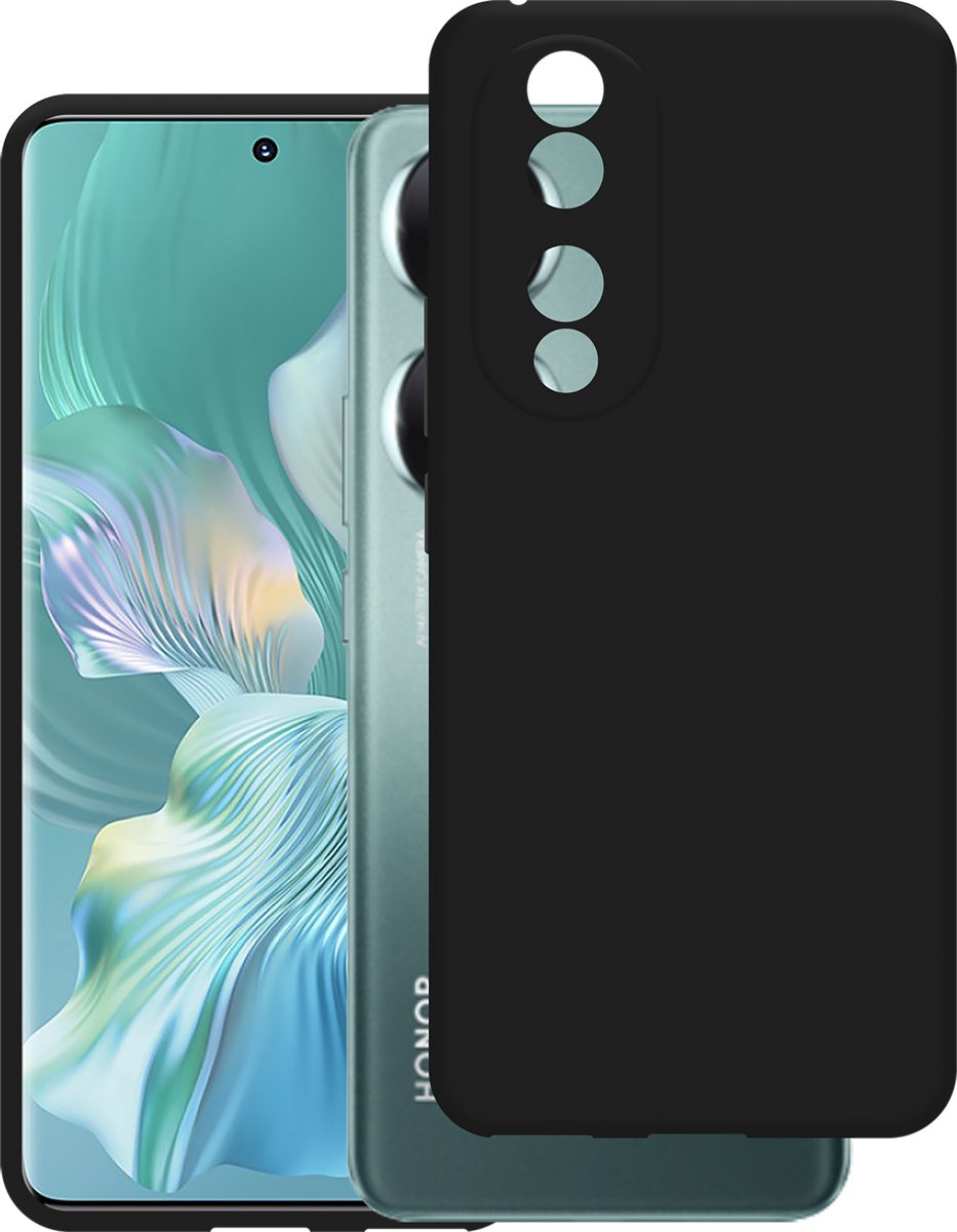 Just in Case hoesje geschikt voor Honor 90 Hoesje Siliconen - Flexibele Case - Zwart