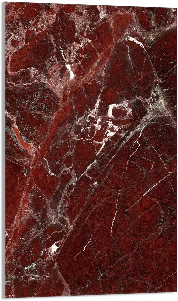 TMK ArtDeko Marmur - Snijplank - 30x52 cm - Glas - Zwart/Wit