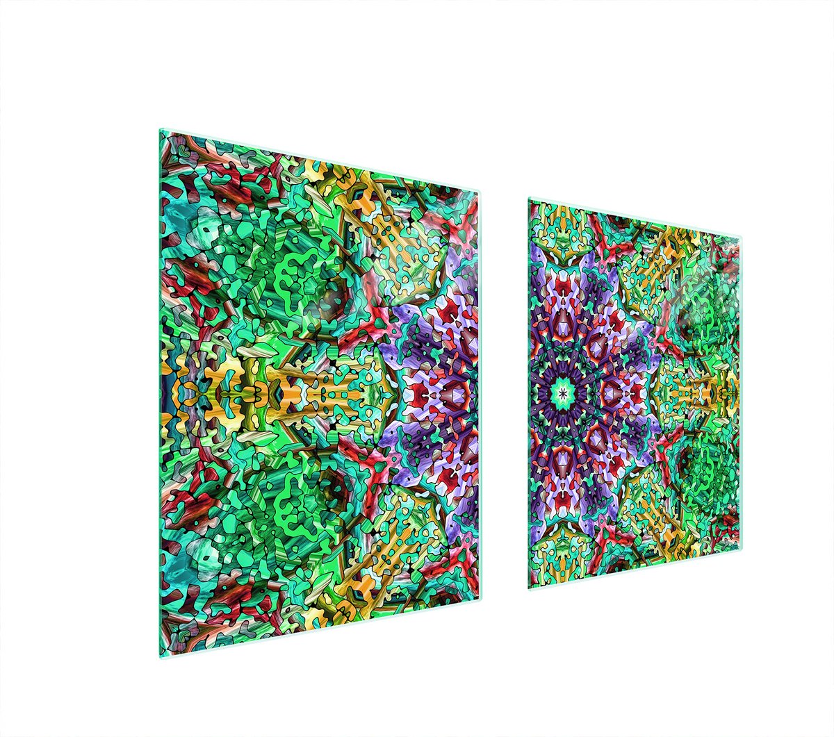 TMK ArtDeko - Serie - Glazen Beschermplaat - 85x52 cm - Hittebestendig Glas