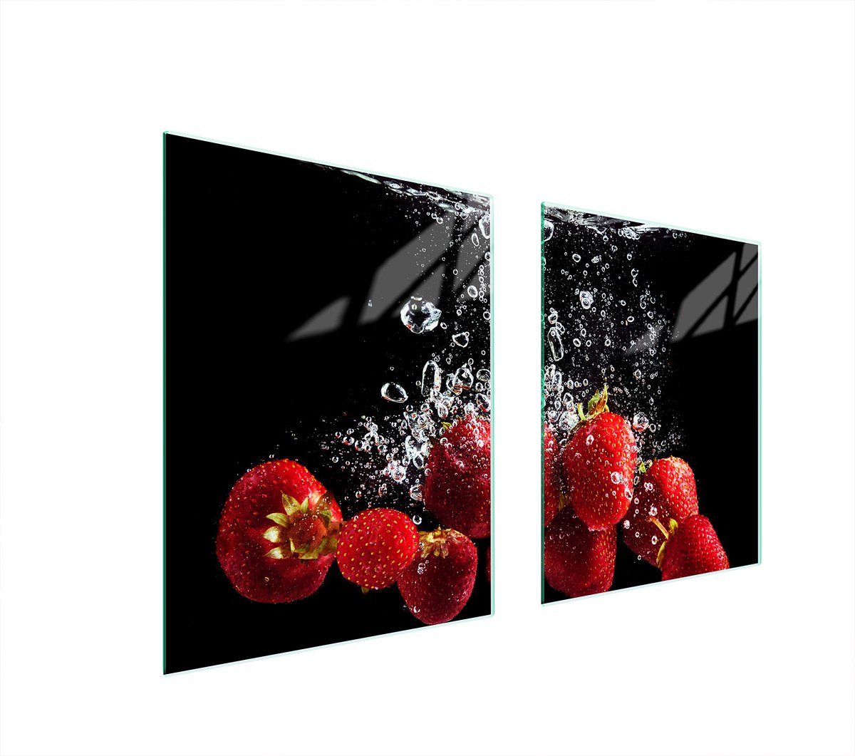 TMK ArtDeko - Snijplank Glas - 85x52 cm - Truskawki - Beschermplaat