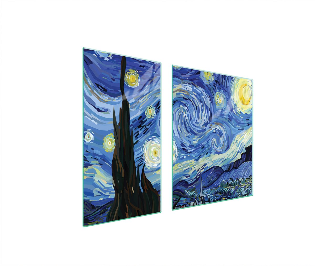 TMK ArtDeko - Glazen Beschermplaat - 90x52cm - Meerdere Toepassingen - Stevige Structuur