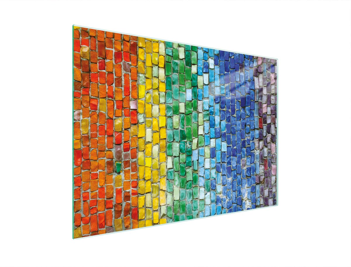 TMK ArtDeko - Snijplank - 30x22 cm - Kleurvol - Glas